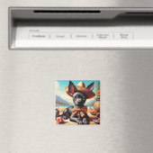 Vintag Xoloitzcuintle Magnet (In Situ (Geschirrspüler))