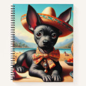 Vintag Xoloitzcuintle Notizblock (Vorderseite)