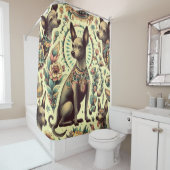 Vintag Xoloitzcuintle Seamless Duschvorhang (Beispiel)