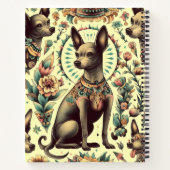 Vintag Xoloitzcuintle Seamless Notizblock (Rückseite)