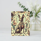 Vintag Xoloitzcuintle Seamless Postkarte (Stehend Vorderseite)