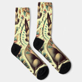 Vintag Xoloitzcuintle Seamless Socken (Rechts)