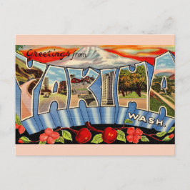 Vintag Yakima Washington Postkarte