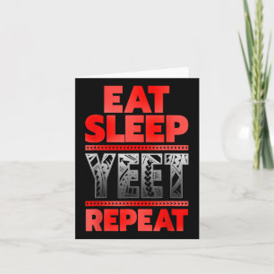 Vintag Yeet Apparel Mens Funny Sprichwort essen Sl Karte