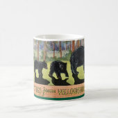 Vintag Yellowstone Park Bears Postkarte Kaffeetasse (Mittel)