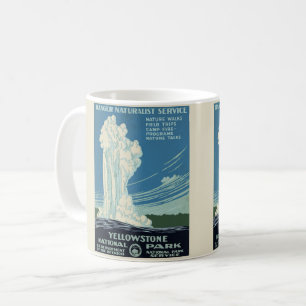 Vintag Yellowstone Park Poster Kaffeetasse