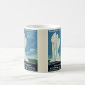 Vintag Yellowstone Park Poster Kaffeetasse (Mittel)