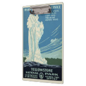 Vintag Yellowstone Park Poster Klemmbrett (Links)