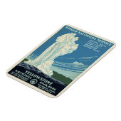 Vintag Yellowstone Park Poster Magnet (Linke Seite)