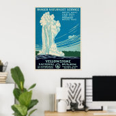 Vintag Yellowstone Park Travel Poster (Heimbüro)