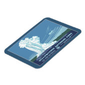 Vintag Yellowstone WPA Travel Magnet (Linke Seite)