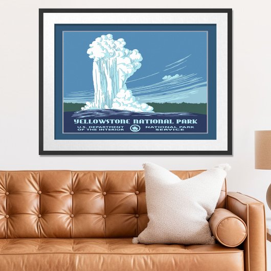 Vintag Yellowstone WPA Travel Poster