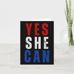 Vintag Yes She Can Kamala Harris 2024 Karte