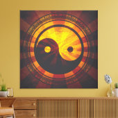 Vintag Yin Yang Symbol Leinwanddruck (Insitu (Wohnzimmer))