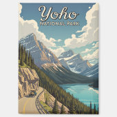Vintag Yoho National Park Kanada Magnet (Vorderseite)