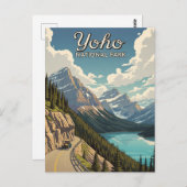 Vintag Yoho National Park Kanada Postkarte (Vorne/Hinten)
