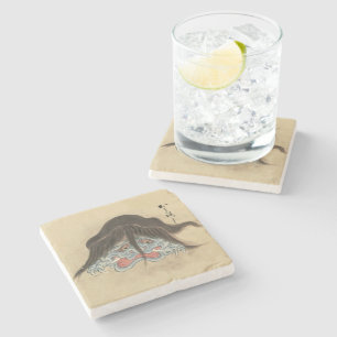 Vintag Yokai Otoroshi - Japanisches Monster Steinuntersetzer