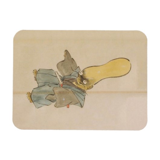 Vintag Yokai Swordsman Magnet (Horizontal)