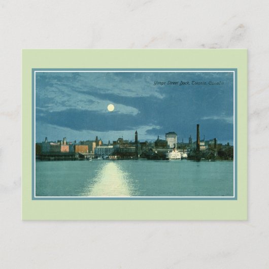 Vintag Yonge Street Dock Toronto Kanada Postkarte (Vorderseite)