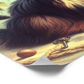 Vintag Yorkshire Terrier Painting Poster (Ecke)
