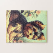 Vintag Yorkshire Terrier Painting Puzzle (Horizontal)