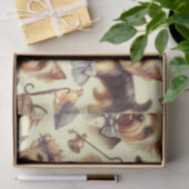 Vintag Yorkshire Terrier Seamless Seidenpapier (Geschenk)