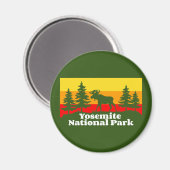 Vintag Yosemite Magnet (Vorderseite/Rückseite)