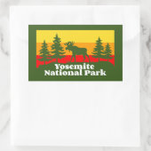 Vintag Yosemite Rechteckiger Aufkleber (Tasche)