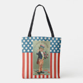 Vintag Young Uncle Sam 4. Juli Tasche (Rückseite)