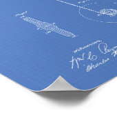 Vintag Yoyo 1867 Patent Art Blueprint Poster (Ecke)