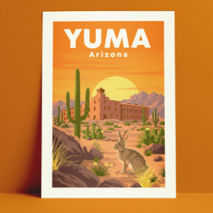 Vintag Yuma Arizona Postkarte