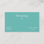 Vintag zeichn - Swan-Reflektion - grün Visitenkarte (Rückseite)