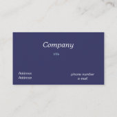 Vintag zeichn - Swan Reflektion - Visitenkarte (Rückseite)