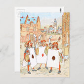 Vintag Zeichnend: Ace Knights Postkarte (Vorne/Hinten)