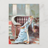 Vintag Zeichnend: Aschenputtel und Glass Slipper