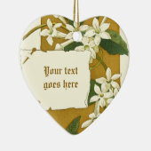 Vintag zeichnend Jasminverzierung Keramikornament (Rechts)