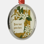 Vintag zeichnend Jasminverzierung Ornament Aus Metall (Rechts)