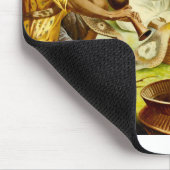 Vintag zeichnend Kaninchen Mousepad (Ecke)