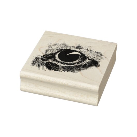 Vintag Zeichnend Katzen Augen Tierart Illustration Gummistempel (Stempel)