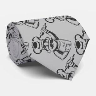 Vintag Zeichnend Koch Baker Cook Krawatte