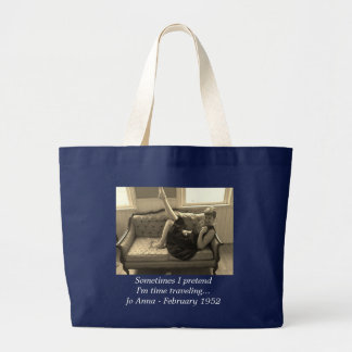 Vintag - Zeit-reisende Taschen-Tasche Jumbo Stoffbeutel