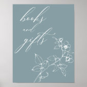 Vintag zeitlos florale Babyduschbücher Geschenke Poster (Vorne)