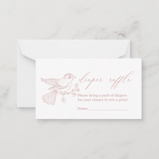 Vintag zeitlose Blumendusche Windelwanne Mitteilungskarte (Vorderseite)