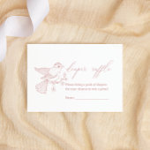 Vintag zeitlose Blumendusche Windelwanne Mitteilungskarte