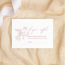 Vintag zeitlose Blumendusche Windelwanne Mitteilungskarte