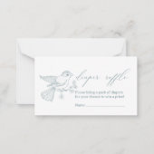 Vintag zeitlose Blumendusche Windelwanne Mitteilungskarte (Vorderseite)