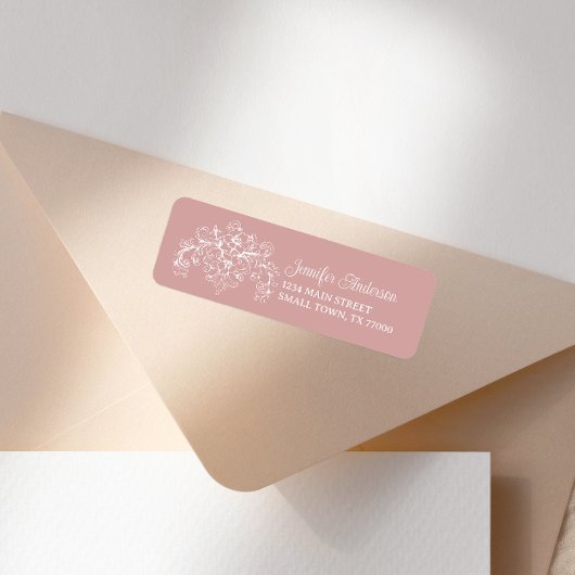 Vintag zeitlose Blütenpink-Babydusche