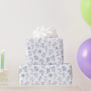 Vintag zeitlose Elegance Blumenmuster Geschenkpapier