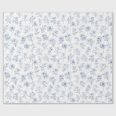 Vintag zeitlose Elegance Blumenmuster Geschenkpapier (Flach)