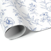 Vintag zeitlose Elegance Blumenmuster Geschenkpapier (Rolleneckpunkt)